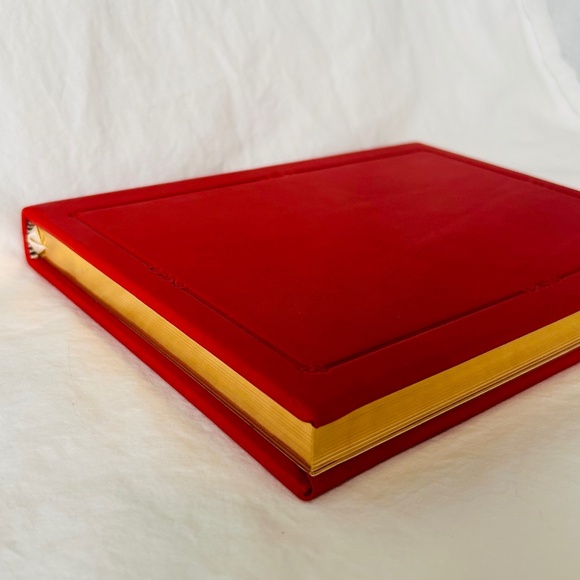 Graphic Image Journal 9" Leather Hardcover 224 Lined Pages RED - Picture 7 of 11